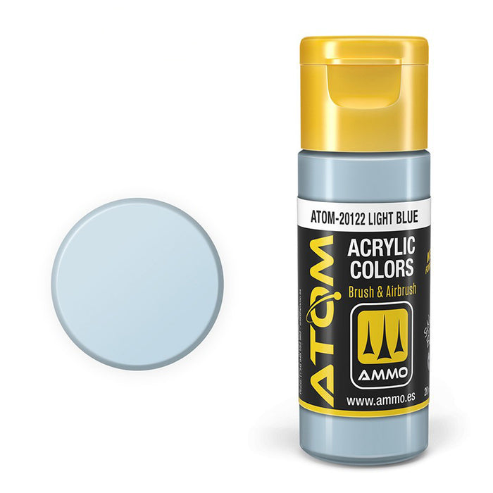AMMO by Mig 20122 Atom: Light Blue Acrylic Paint 20ml Bottle