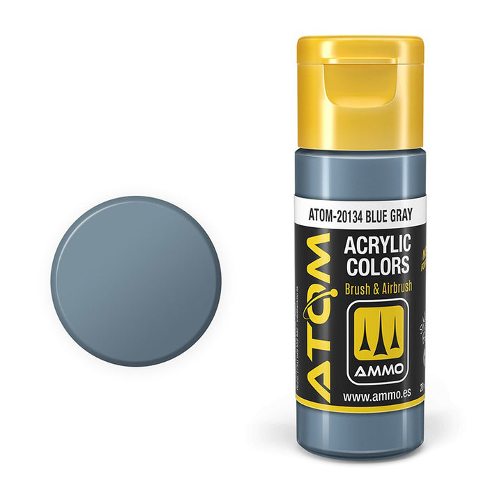 AMMO by Mig 20134 Atom: Blue Gray Acrylic Paint 20ml Bottle