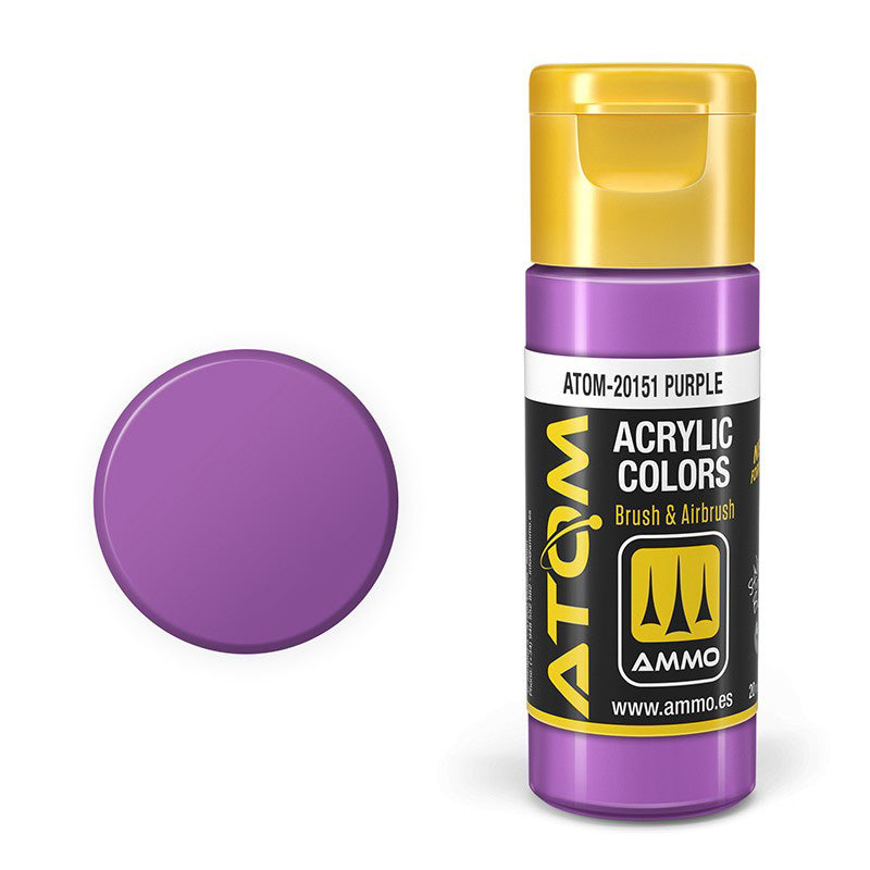 AMMO by Mig 20151 Atom: Purple Acrylic Paint 20ml Bottle