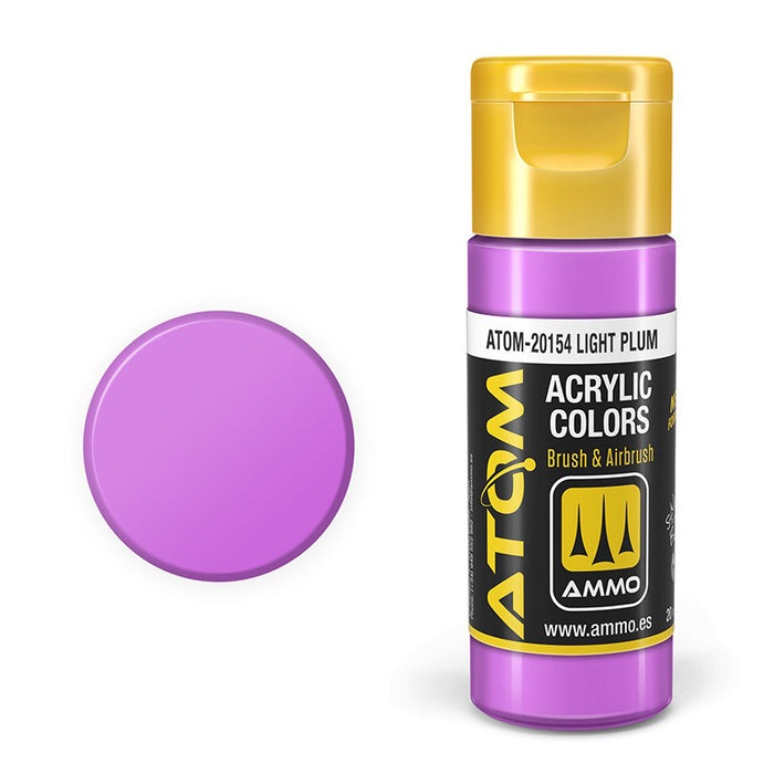 AMMO by Mig 20154 Atom: Light Plum Acrylic Paint 20ml Bottle