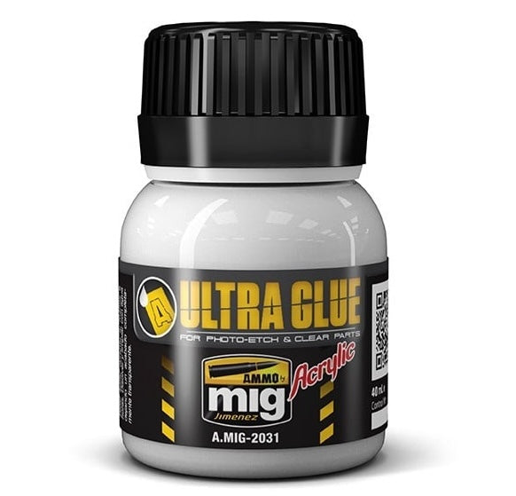 AMMO by Mig 2031 Ultra Acrylic Glue for Photo-Etch & Clear Parts 40ml Bottle