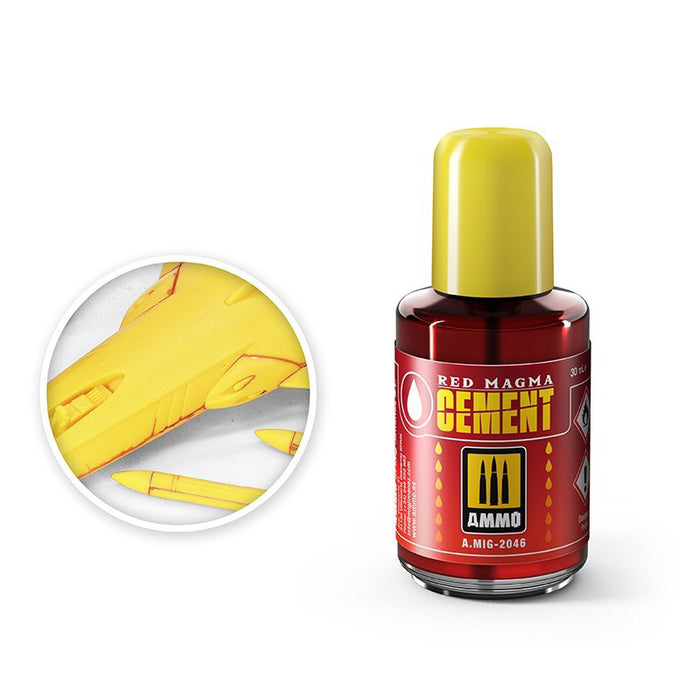 AMMO by Mig 2046 Red Megma Cement 30ml Bottle