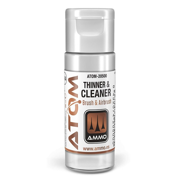 AMMO by Mig 20500 Atom: Acrylic Thinner & Cleaner 20ml Bottle