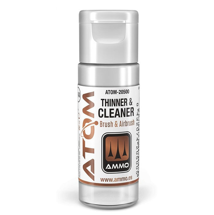 AMMO by Mig 20500 Atom: Acrylic Thinner & Cleaner 20ml Bottle
