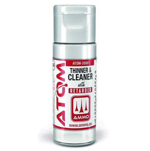 AMMO by Mig 20501 Atom: Acrylic Thinner & Cleaner w/Retarder 20ml Bottle