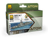 AMMO by Mig 20600 Atom: Ships Vol. 1 Beginner's Acrylic Paint Set (6 Colors) 20ml Bottles