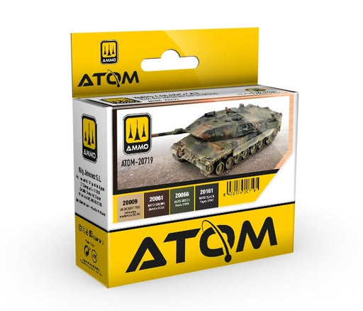 AMMO by Mig 20719 Atom: NATO Camouflage Acrylic Paint Set (4 Colors) 20ml Bottles