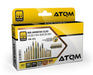 AMMO by Mig 20746 Atom: WWII Ammunition Acrylic Paint Set (6 Colors) 20ml Bottles