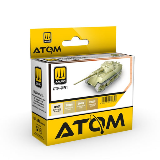 AMMO by Mig 20761 Atom: Dunkelgelb Modulation Acrylic Paint Set (4 Colors) 20ml Bottles