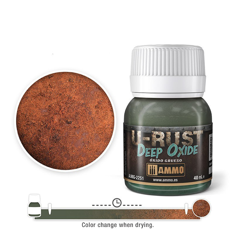 AMMO by Mig 2251 U-Rust: Deep Oxide 40ml Bottle