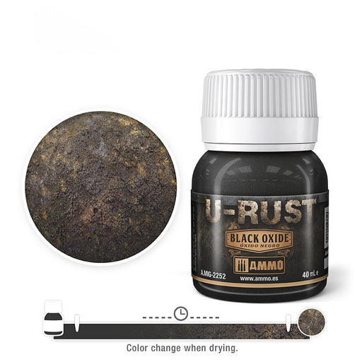 AMMO by Mig 2252 U-Rust: Black Oxide 40ml Bottle