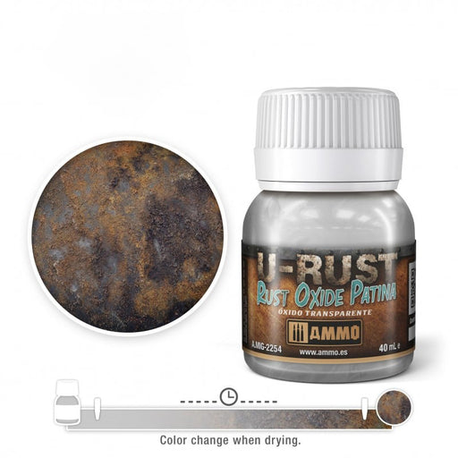 AMMO by Mig 2254 U-Rust: Rust Oxide Patina 40ml Bottle