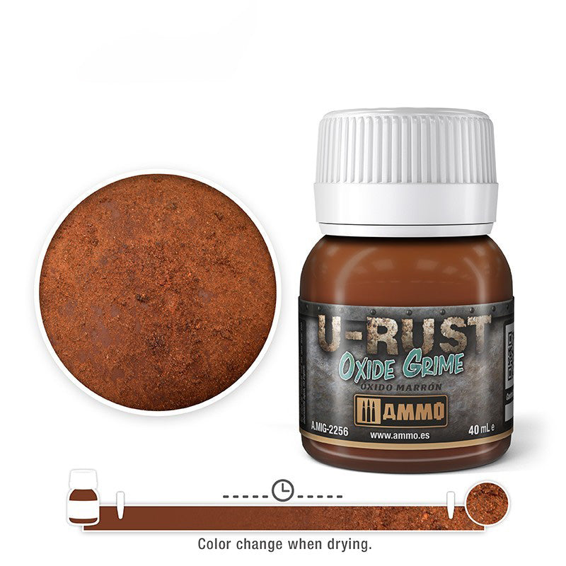 AMMO by Mig 2256 U-Rust: Oxide Grime 40ml Bottle