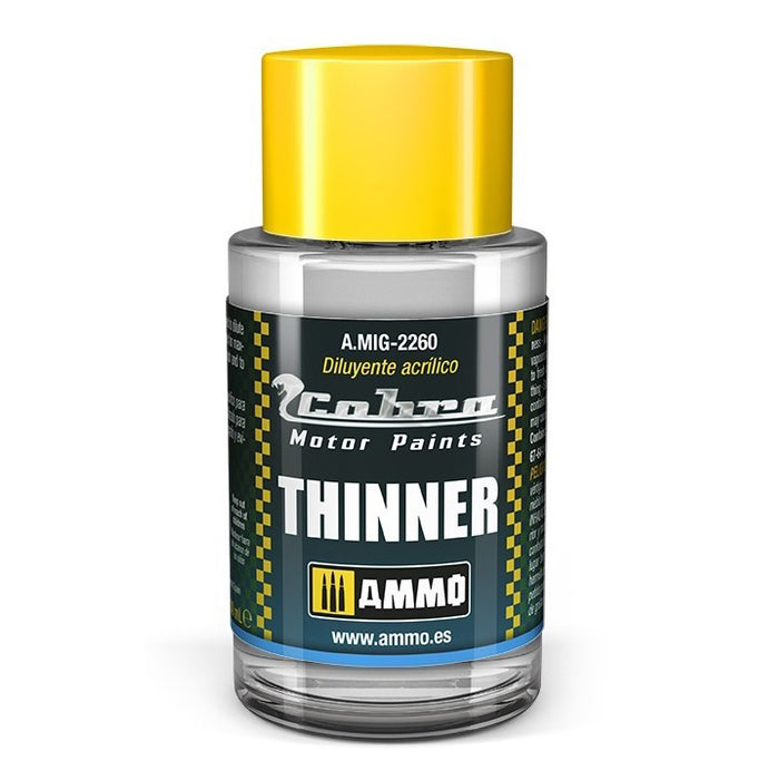 AMMO by Mig 2260 Cobra Motor: Acrylic Thinner 30ml Bottle