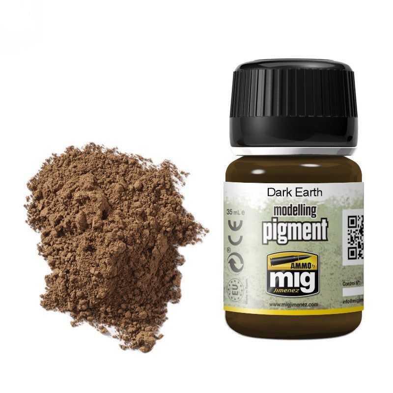 AMMO by Mig 3007 Dark Earth Pigment 35ml Bottle