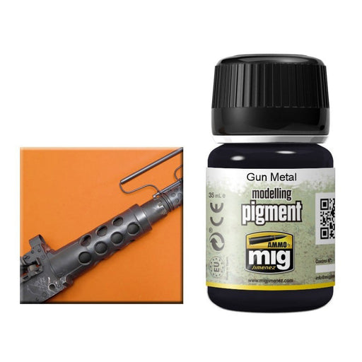 AMMO by Mig 3009 Gun Metal Pigment 35ml Bottle