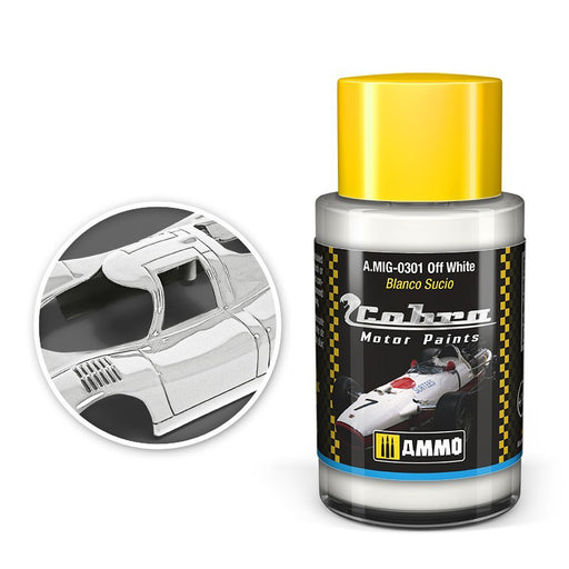 AMMO by Mig 301 Cobra Motor: Off White Acrylic Paint 30ml Bottle