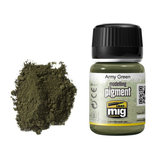 AMMO by Mig 3019 Army Green Pigment 35ml Bottle