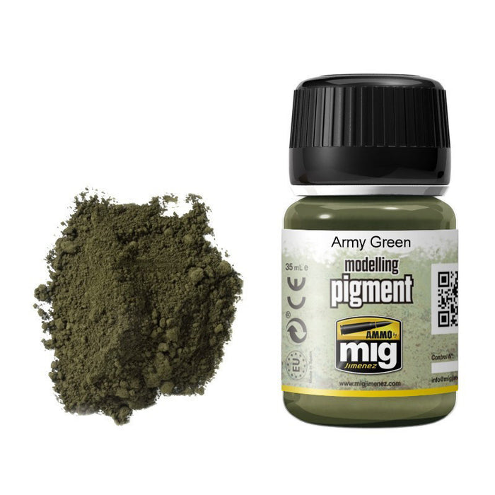 AMMO by Mig 3019 Army Green Pigment 35ml Bottle