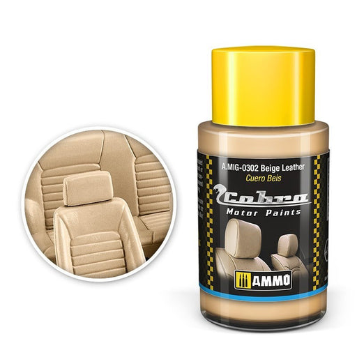 AMMO by Mig 302 Cobra Motor: Beige Leather Acrylic Paint 30ml Bottle