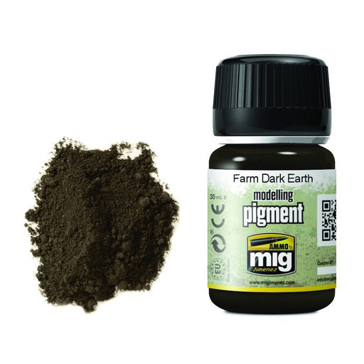 AMMO by Mig 3027 Farm Dark Earth Pigment 35ml Bottle