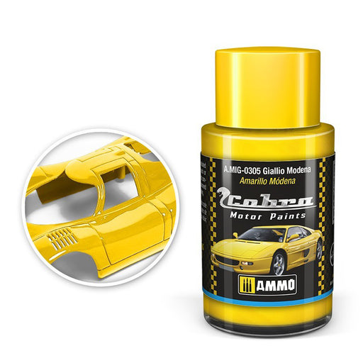 AMMO by Mig 305 Cobra Motor: Giallio Modena Acrylic Paint 30ml Bottle