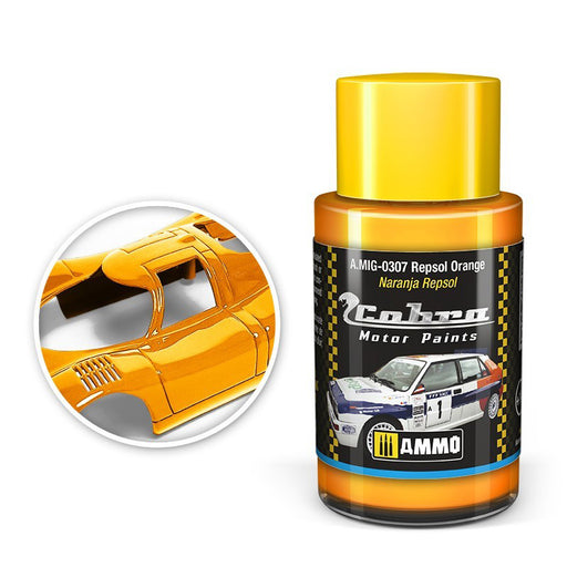 AMMO by Mig 307 Cobra Motor: Repsol Orange Acrylic Paint 30ml Bottle