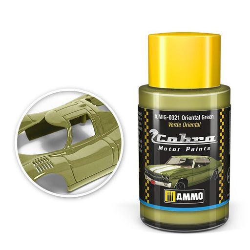 AMMO by Mig 321 Cobra Motor: Oriental Green Acrylic Paint 30ml Bottle