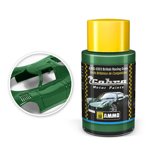 AMMO by Mig 323 Cobra Motor: British Racing Green Acrylic Paint 30ml Bottle