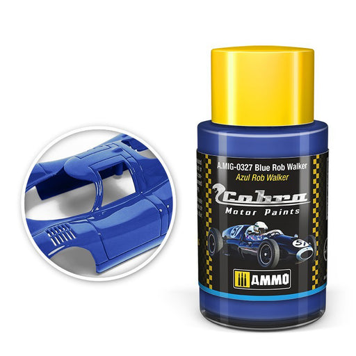 AMMO by Mig 327 Cobra Motor: Blue Rob Walker Acrylic Paint 30ml Bottle