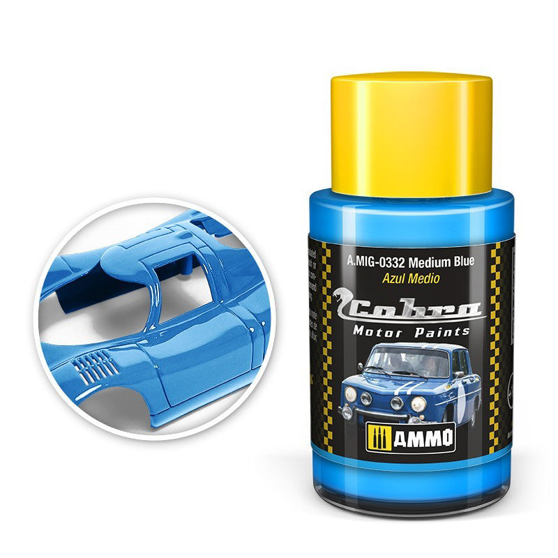 AMMO by Mig 332 Cobra Motor: Medium Blue Acrylic
