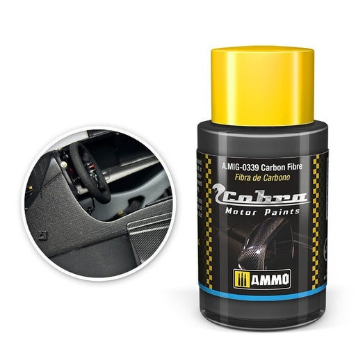 AMMO by Mig 339 Cobra Motor: Carbon Fiber Acrylic Paint 30ml Bottle