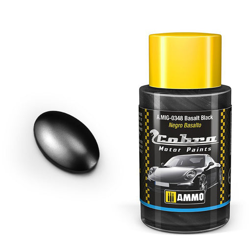 AMMO by Mig 348 Cobra Motor: Basalt Black Acrylic Paint 30ml Bottle