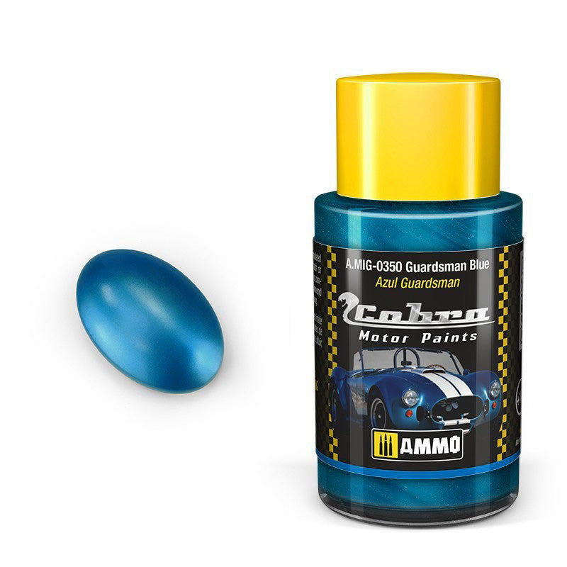 AMMO by Mig 350 Cobra Motor: Guardsman Blue Acrylic Paint 30ml Bottle