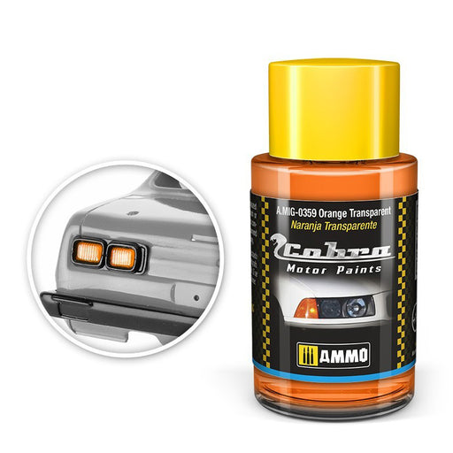 AMMO by Mig 359 Cobra Motor: Orange Transparent Acrylic Paint 30ml Bottle