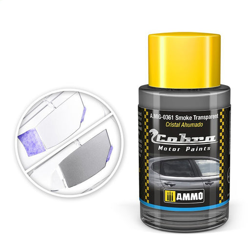 AMMO by Mig 361 Cobra Motor: Smoke Transparent Acrylic Paint 30ml Bottle