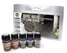 AMMO by Mig 7470 Depot Areas & Sludge Tracks Weathering Enamel Paint Set (5 Colors) 35ml Bottles