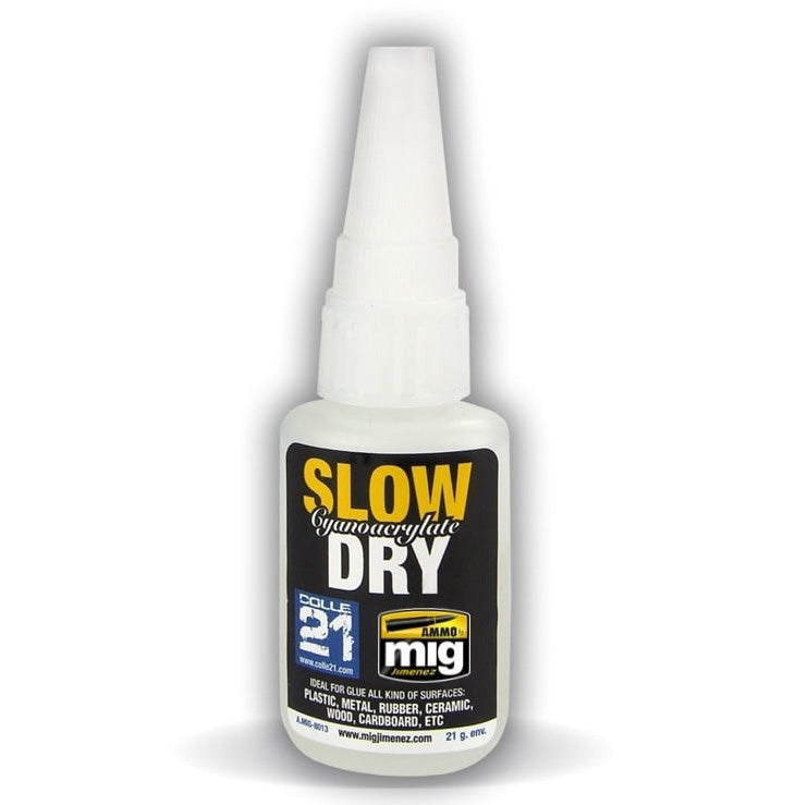 AMMO by Mig 8013 Slow Dry Cyanoacrylate Glue 21g Bottle