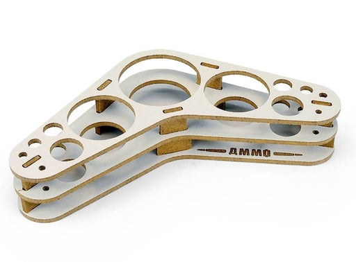AMMO by Mig 8028 Boomerang-Shaped Modular Organizer Stand (Holds 5 bottles & brushes)