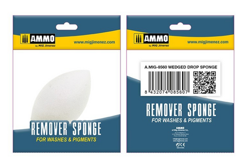 AMMO by Mig 8560 Wedged Remover Sponge for Washes and Pigments