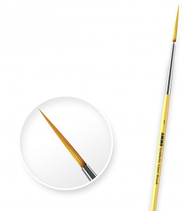 AMMO by Mig 8591 Synthetic Liner #1 Brush