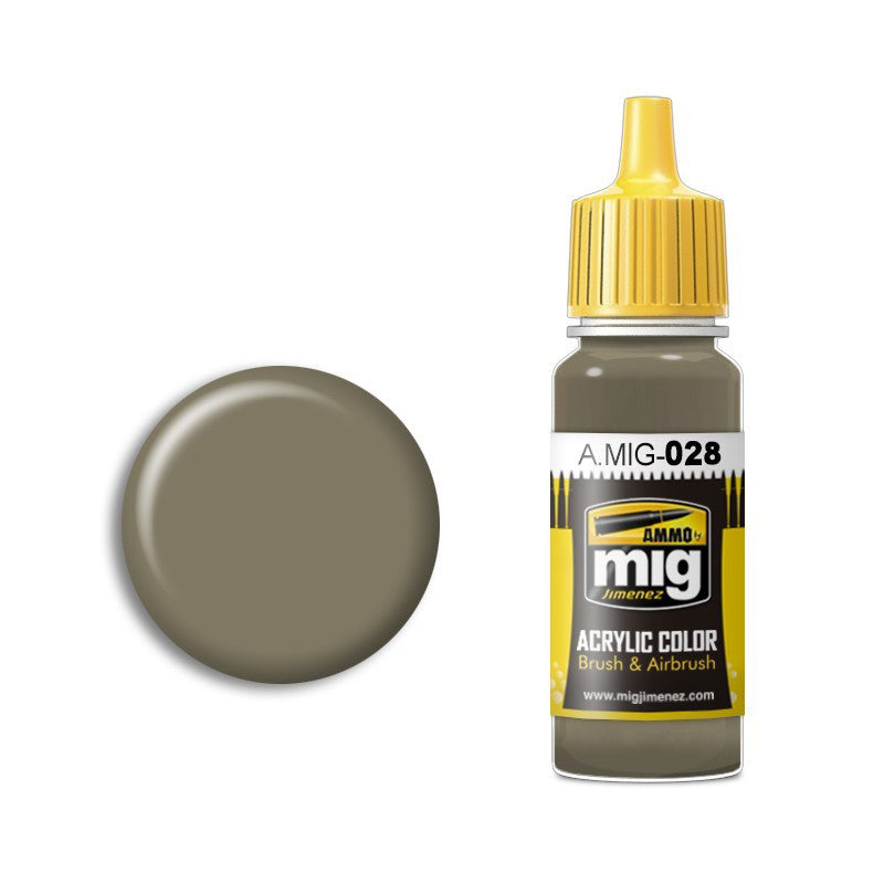 AMMO by Mig A.MIG-028 RAL 7050 F7 German Grey Beige Acrylic Paint 17ml