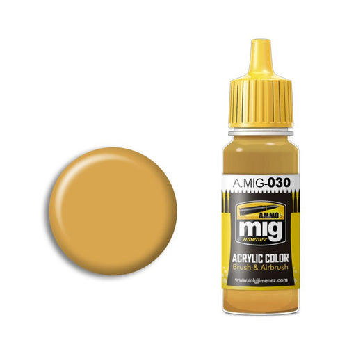 AMMO by Mig A.MIG-030 British Sand Yellow Acrylic Paint 17ml