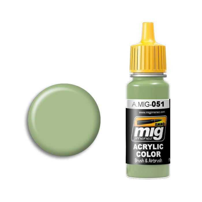 AMMO by Mig A.MIG-051 Medium Light Green Acrylic Paint 17ml
