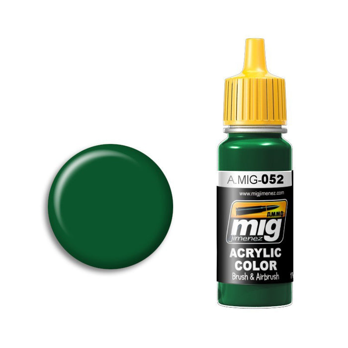 AMMO by Mig A.MIG-052 Deep Green Acrylic Paint 17ml