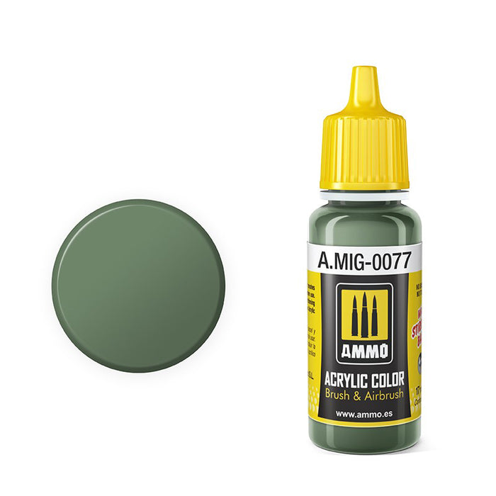 AMMO by Mig A.MIG-077 Dull Green Acrylic Paint 17ml