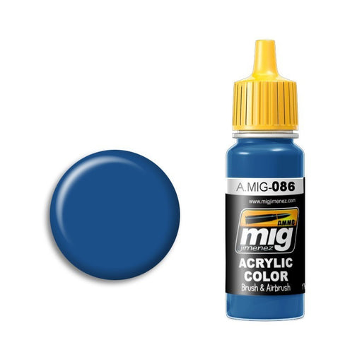 AMMO by Mig A.MIG-086 Blue (Ral5019) Acrylic Paint 17ml