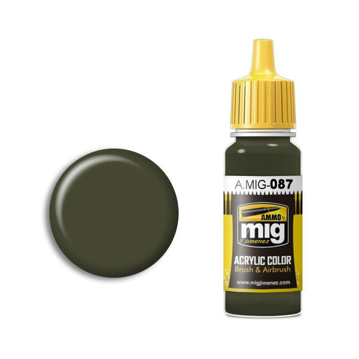AMMO by Mig A.MIG-087 RAL 6014 Gelboliv Acrylic Paint 17ml