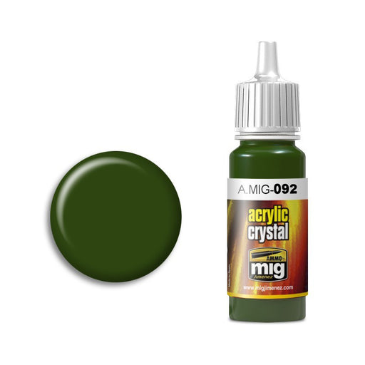 AMMO by Mig A.MIG-092 Crystal Green Acrylic Paint 17ml