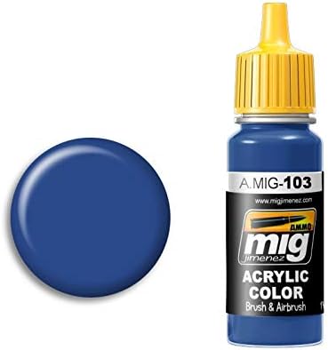 AMMO by Mig A.MIG-103 Medium Blue Acrylic Paint 17ml